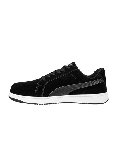 Puma Safety Iconic Black Low S1pl Esd Siyah İş Ayakkabısı Fiberglas Burunlu Metal İçermez 43