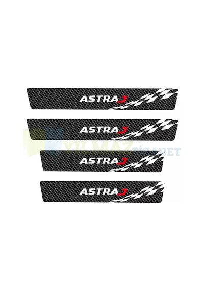 Opel Astra J Karbon Kapı Eşiği Koruma Oto Sticker 4 Parça