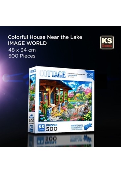 Ks Games Colorful House Near The Lake 500 Parça