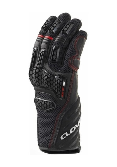 Clover Gts-3 Korumalı Yazlık Motosiklet Eldiveni Siyah