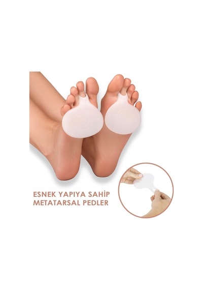 Medigel MG05 - Silikon Metatars Desteği | Yumuşak, Ön Koruyucu Ped