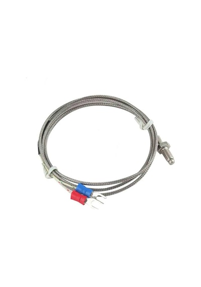 Alkatronik-K-Type Thermocouple 1 Metre Sıcaklık Isı Sensörü 0-800C 6Mm Dişli