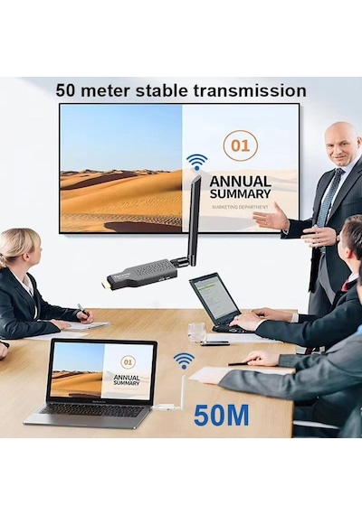 Powermaster Pm-19864 50metre Hdmı Extender Wireless Transmitter Görüntü Ve Ses Aktarıcı
