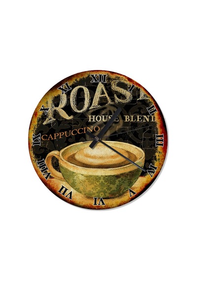 Cappuccino Kahve Fincanı Şekilli Duvar Saati (408149822) Çok Renkli