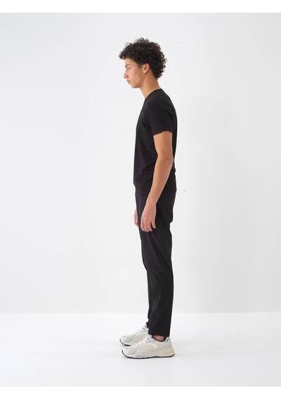 Xint Siyah Pamuk Dokulu Slim Fit Tişört 502122