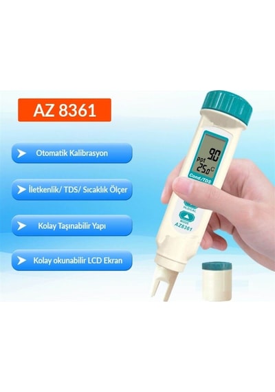 Az 8361 Tds / Sıcaklık / Iletkenlik Ec Ölçer