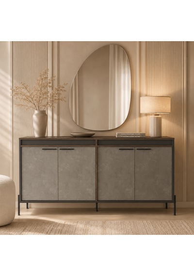 Voguemaxima Home Verona 4 Kapaklı Metal Ayaklı Konsol 184x44,5x91,6 Cm Kahve Beton Antrasit Antrasit - Mermer Voguemaxima Home Verona 4 Kapaklı Metal Ayaklı Konsol 184x44,5x91,6 Cm Kahve Beton Antrasit Antrasit - Mermer