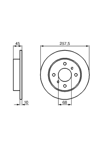 Nissan Primera 1.6 2000-2002 Bosch Arka Disk 2 Adet