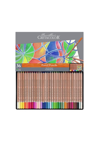 Cretacolor Fine Art Pastel Boya Kalem Seti 36 Renk Metal Kutu 47036