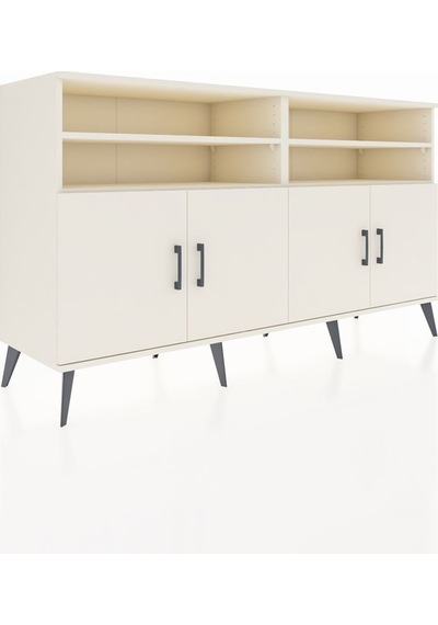Hyperion Konsol 6 Raflı 4 Kapaklı 176x44x99 Aytaşı-aytaşı Aytası/aytası - Aytası