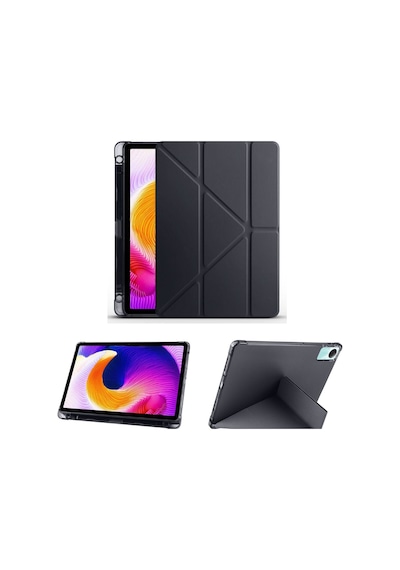 Xiaomi Redmi Pad Se Uyumlu Kalem Bölmeli Standlı Kılıf + Ekran Koruyucu + Kalem 3'lü Set Kılıf