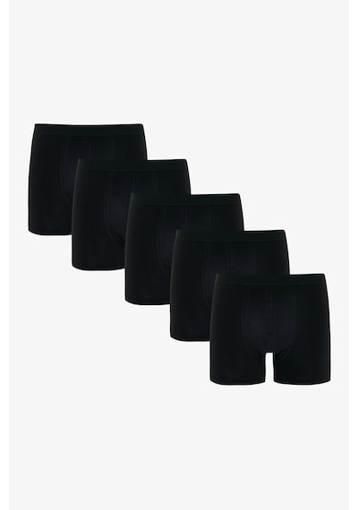 Penti Erkek Pamuklu Basic Black 5li Boxer