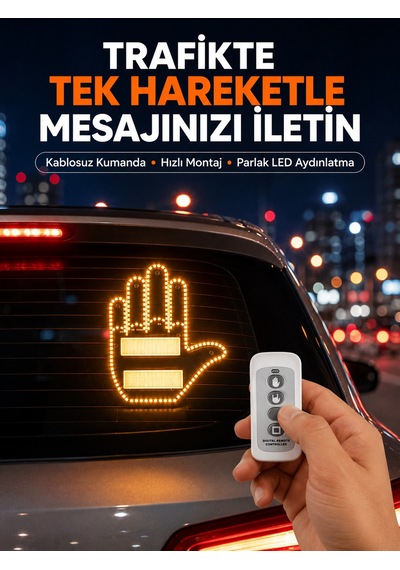 Kompakt Tasarımlı Led Jest Işığı Selam Ve Teşekkür Modları 1