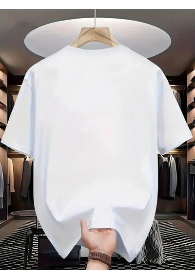 Startmore Unisex Paris Baskılı Oversize %100 Pamuk Beyaz