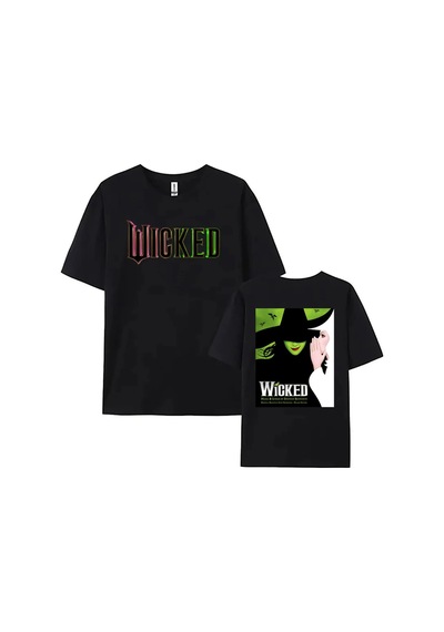 Startmore Siyah Wicked Fantasy Movies Graphic Short Sleeve Cotton High Quality R Siyah