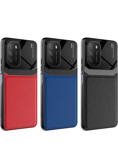Xiaomi Redmi Note 9 4G Kılıf Zore Emiks Deri Görünümlü Kılıf