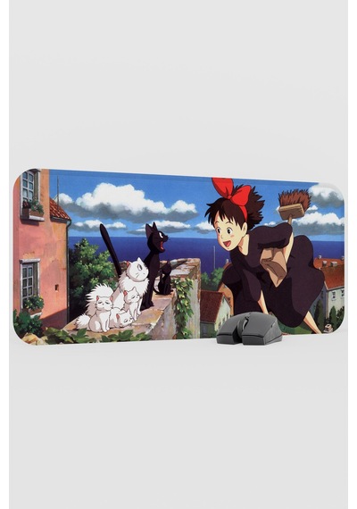 Kiki's Delivery Service Anime V1 - 70x30 Xl Gaming Kauçuk Kaymaz Taban Mouse Pad Fare Altlığı