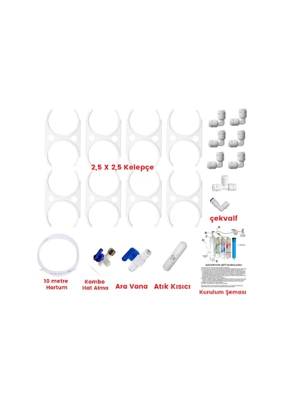 Akvaryum Tipi Su Arıtma, Çift Çıkışlı Ve Saf Su Sistemi (Vontron Membranlı)