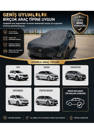 Gard Oto Universal Araç Brandası Siyah