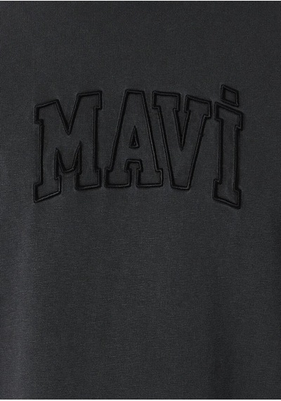 Mavi M0613564-70087 Mavi Logo Baskılı T-shirt Erkek Tişort Füme