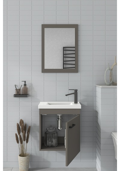 Biani Fix Hera 50 Cm Banyo Dolabı Renk Latte Biani Fix Hera 50 Cm Banyo Dolabı Renk Latte