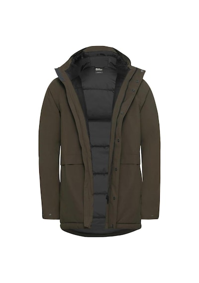 Jack Wolfskin Jack Wolfskın Erkek Cold Camp Coat M Outdoor Ceketi A65022 Yeşil