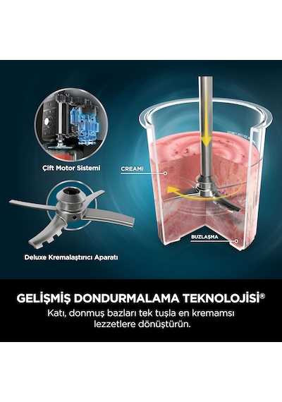 Ninja Creami Deluxe 10-in-1 NC502EU Dondurma ve Frozen Makinesi