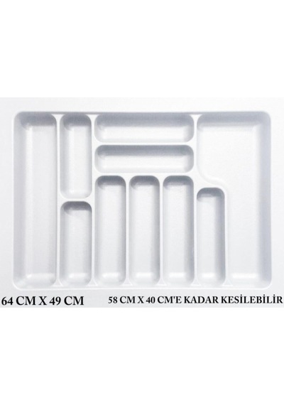 S-2289-w Çekmece Içi Kaşıklık Beyaz - 74x49 S-2289-w Beyaz