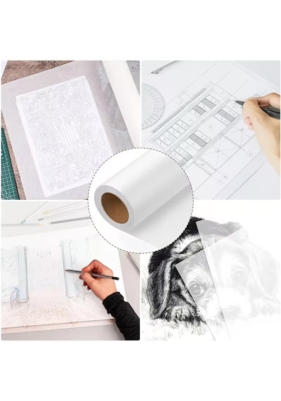 Jokey Kırtasiye 100x70cm Yağlı Pişirme Norveç Kağıdı Yağlı Parşömen Kağıdı 40gr. Eskiz, Çizim ve Kalıp Kağıdı (10 Adet)