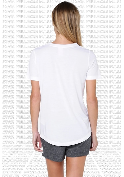 Nike Futura White Tee Dökümlü Hafif Parlak Modal Örme Solmaya Dayanıklı Unisex Beyaz Tişört Beyaz
