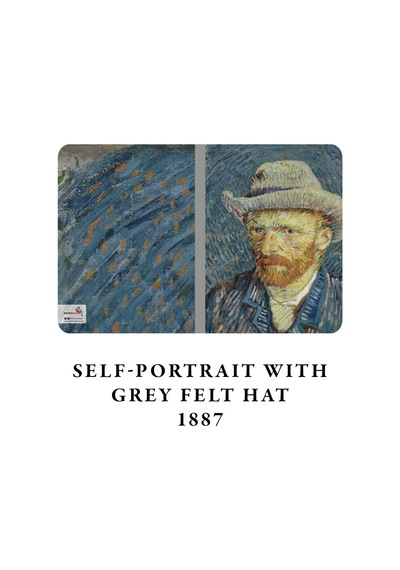 Van Gogh 4'lü Defter Seti 4, Self-portrait Series I, Çizgisiz, 64 Sayfa, 14x21cm