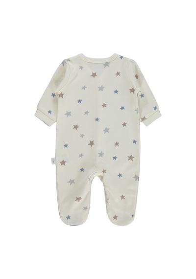 Civil Baby Yıldız Empirme 1-9 Ay Tulum - Ekru