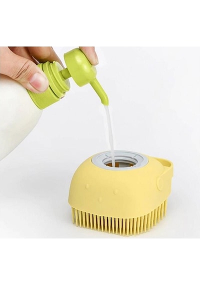 Banyo Duş Kesesi Sabun Duş Jeli Hazneli Masaj Fırçası Lif Kese