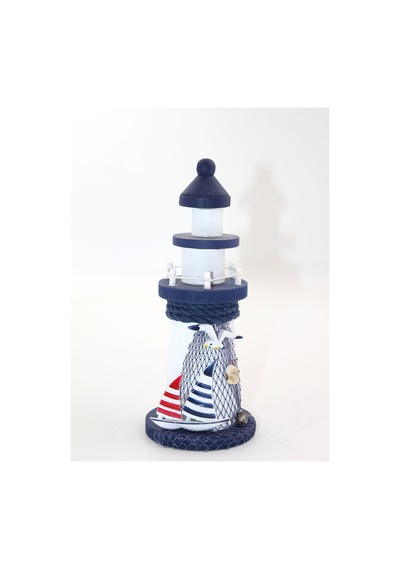 4 Adet Ahşap Marin Deniz Feneri Dekoratif Denizci Tasarımı, Lighthouse Ve Nautical Dekor, Masaüstü Süs