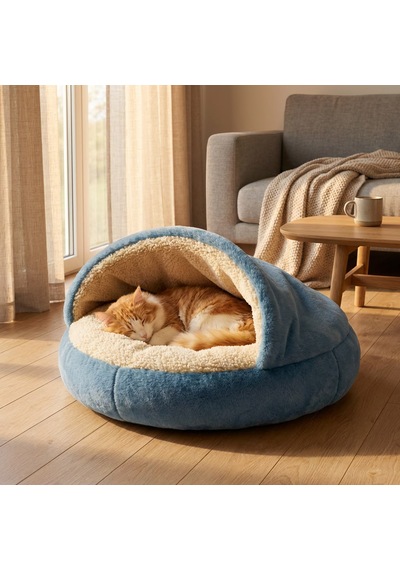 Kanguru Model Yuvarlak Kedi/köpek Yatağı