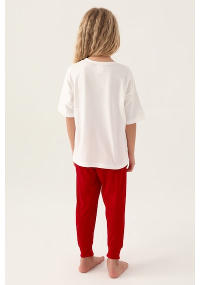 Rolypoly Cool Girl Krem Kız Çocuk Pijama Takımı 5274-42945 Krem