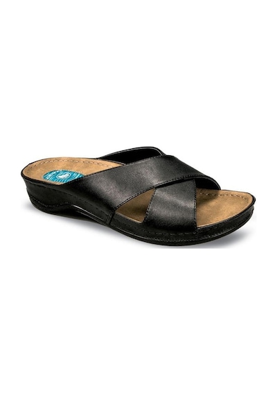 Ceyo 9946-1 Topuk Jelli Anatomik Taban Kadın Terlik Siyah 35-40 001