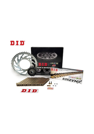 Dıd Zincir Dişli Seti Yamaha Mt-09 Tracer 900 Cc 2015-2017 / Zincir : Dıd-525zvm-x Gold -110 / Dişli: Jt 16t - Sunstar 45t