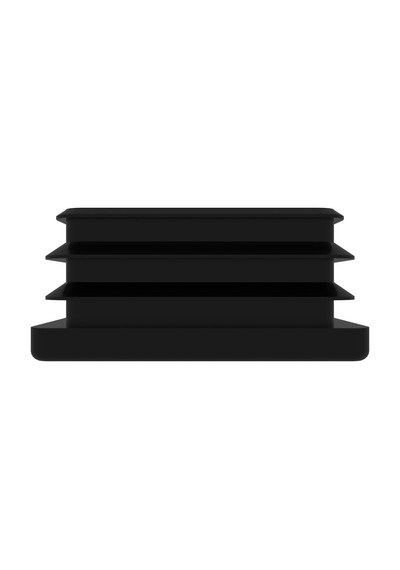 Cateksss 50x50 Mm Profil İçin Kademeli İçe Geçme Profil Tapası, Profil Kapak, Profil Tapa Siyah - 14 Lü Paket