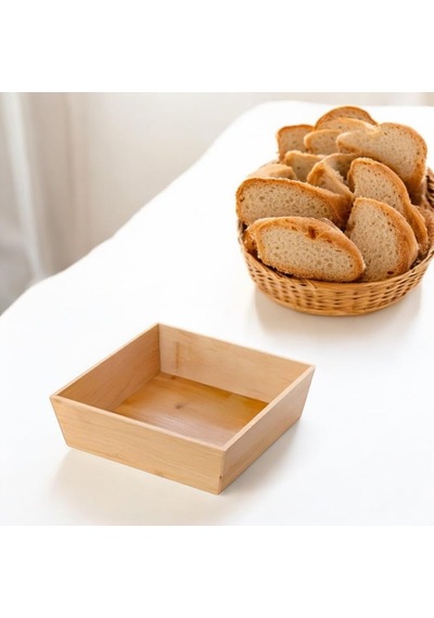 Deconox Bambu Lüx Kare Orta Boy Ekmeklik-meyvelik 19cm, Bambu Ekmeklik Kare Orta Boy 19cm Sku: Smg8690010243218 Açık Gri