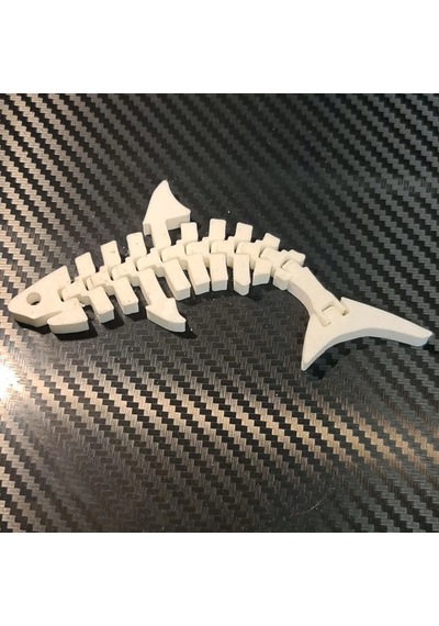 12cm Minik Hareketli Köpek Balığı Pla Doğal Malzeme Beyaz Balık