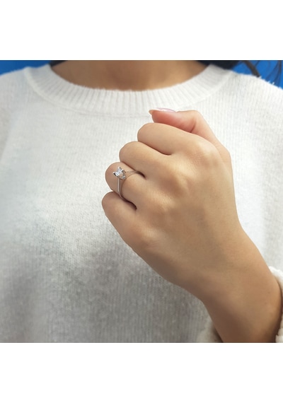 Lova F Renk 0,34 Karat Pırlanta Tektaş Yüzük - HRD Sertifikalı - 1070127