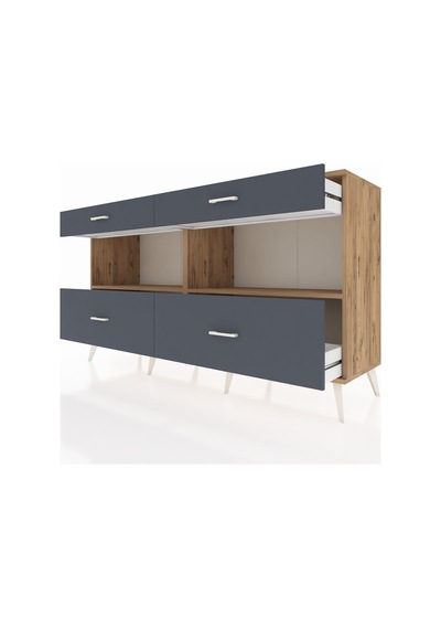 Hyperion Konsol 2 Raflı 4 Çekmeceli 176x44x99 Çam-çam/antrasit Çam-çam/antrasit Hyperion Konsol 2 Raflı 4 Çekmeceli 176x44x99 Çam-çam/antrasit Çam-çam/antrasit