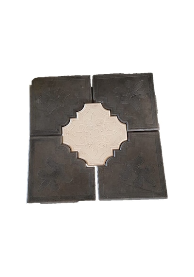 Plastik Parke Taşı Kalıbı Tekli Orkide Çerçeve 1 4,5 Cm (10 Ad)