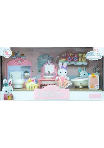 By Dreamy Mini Tavşan Büyük Banyo Oyun Seti-mga Çok Renkli