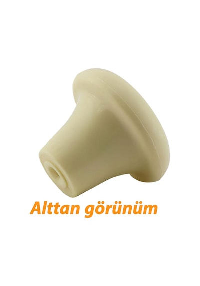 15 Adet Sert Plastik Mantar Düğme Kulp Krem Dolap Mobilya Mutfak Dolabı Çekmece Kapak Kulpu Kulbu