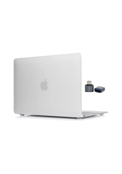 Macbook Air M1 Kılıf 13 İnç Mat Buzlu Flu Touchıdli M1 Air A2337 A2179 A1932 İle Uyumlu Şeffaf