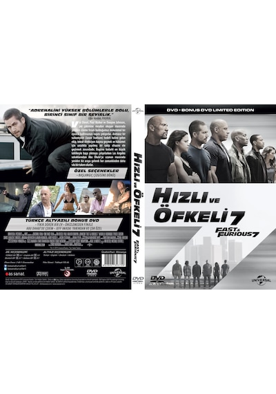 Hızlı Ve Öfkeli 7 İkili - Fast & Furious 7 Double Dvd