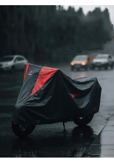 Motosiklet Brandası Lüx Premium Paraşüt Kumaşı Kalın Uzun Ömürlü Motor Branda L Beden