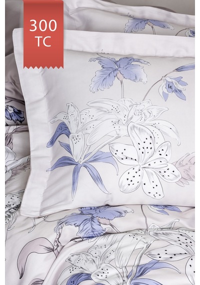 Varol Royal Saten 300tc Nevresim Takımı Çift Nevresimli Family Size - Essenza Çok Renkli